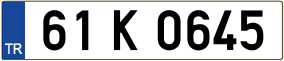 Truck License Plate